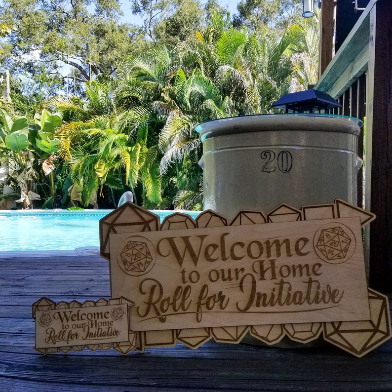 Roll for Initiative Welcome Sign for Tabletop RPGs or Dungeons and Dragons image 4