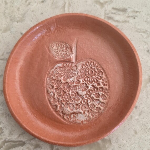 Handmade Terra Cotta air dry Clay Jewelry Dish
