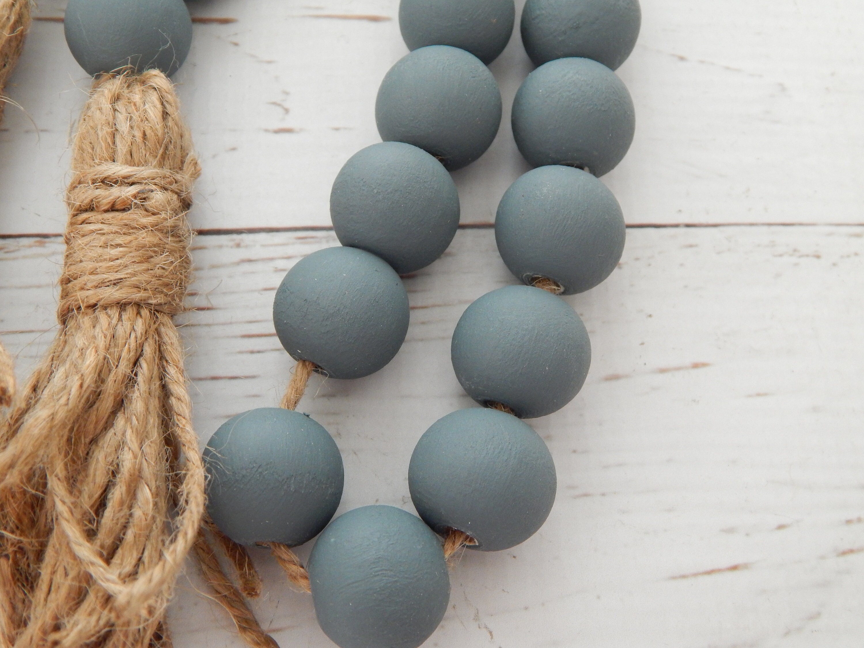 Grey Wooden Bead Garland – Pine and Fiber Co.