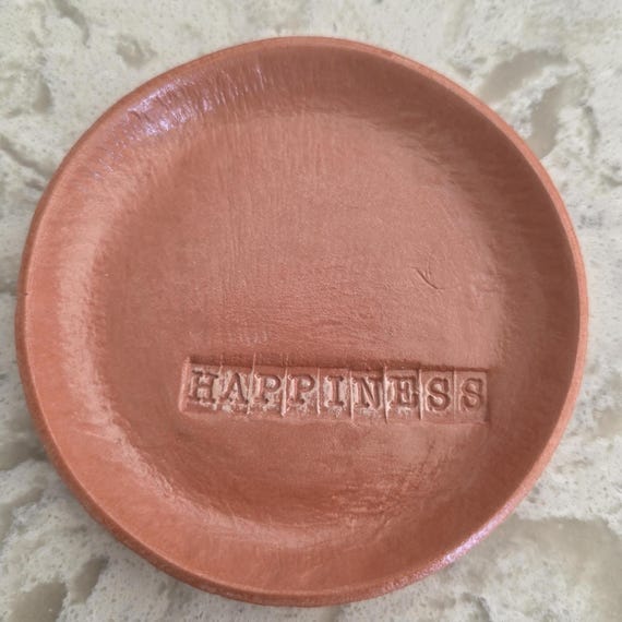 Handmade Terra Cotta air dry Clay Jewelry Dish