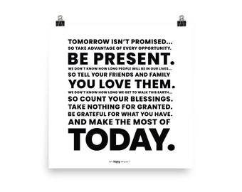 Make The Most Of Today Poster