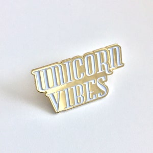 Unicorn Vibes Enamel Lapel Pin
