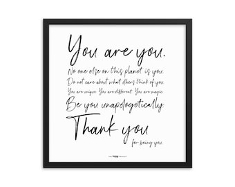 You Are You Framed Poster