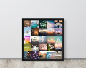 Inspirational Quotes Framed Poster, Motivational Wall Art