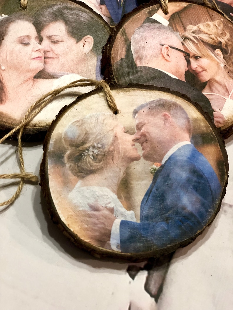 Wooden Photo Double Sided Ornament Etsy Sweden