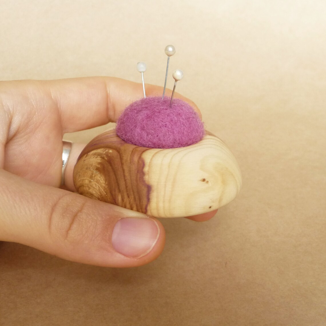 Wooden pin cushion gifts for quilters Needle cushion Etsy