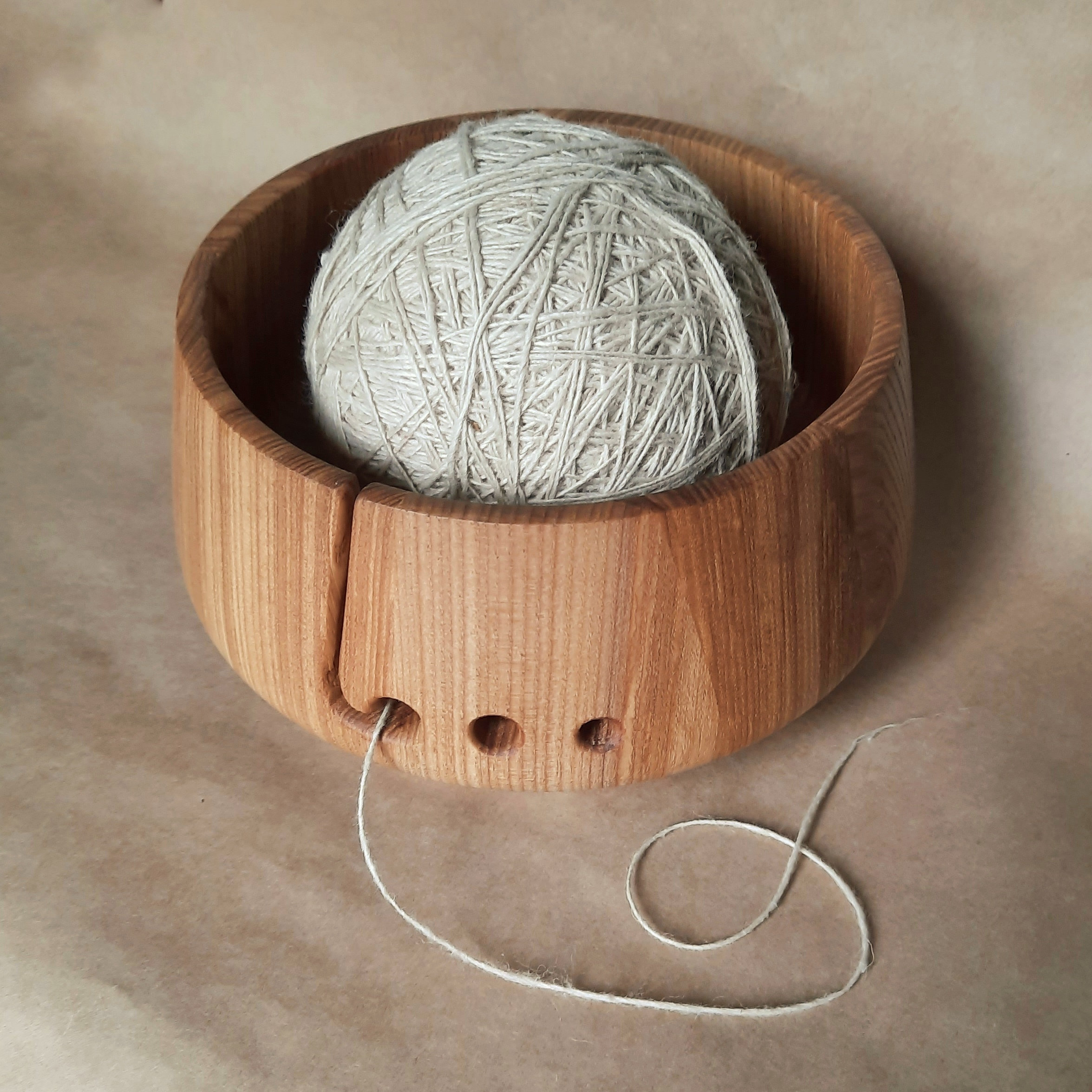 Yarn bowl wood large Yarn ball holder bowl Knitting bowls for Etsy