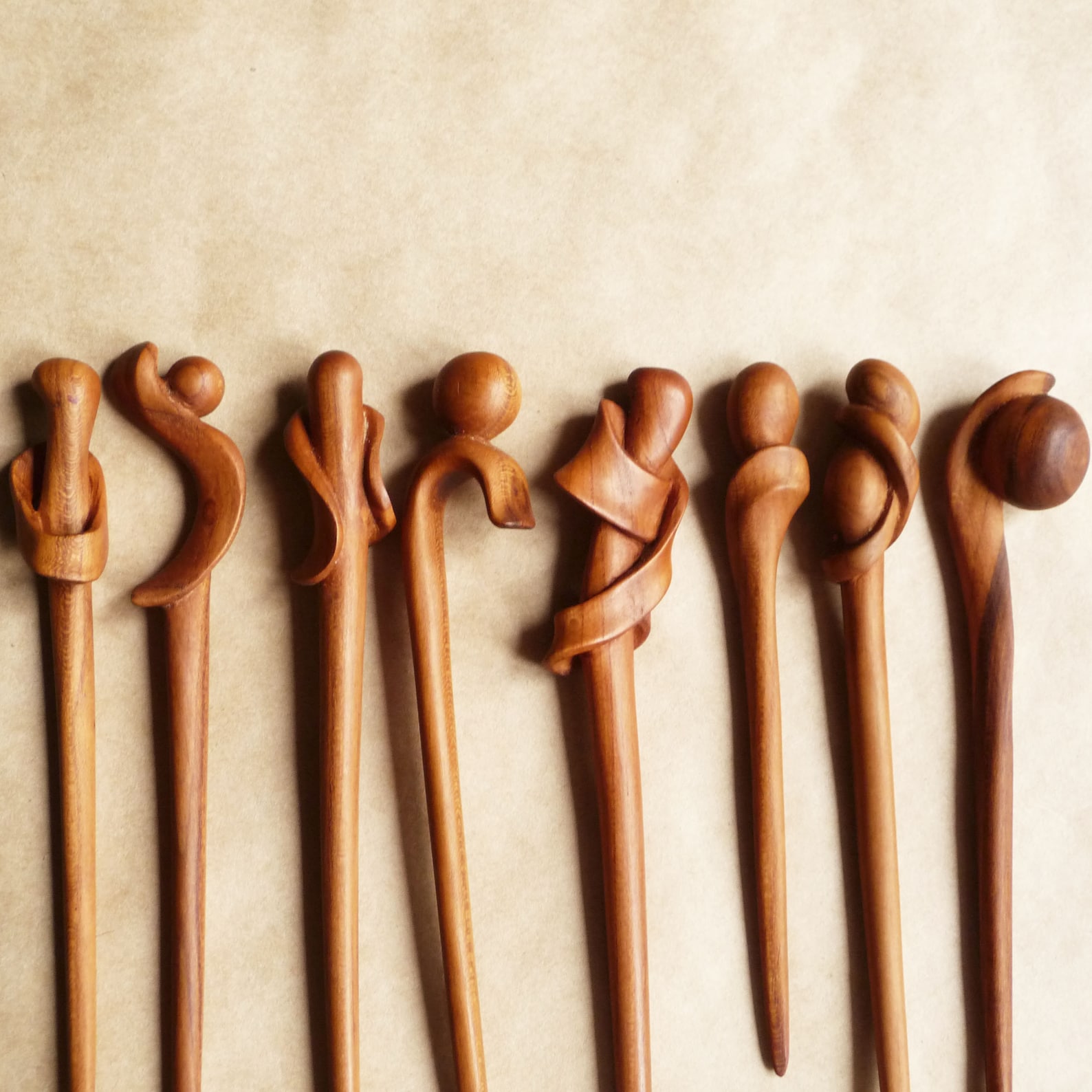 Carved hair stick wood Hair picks for women Wood hair pin for Etsy
