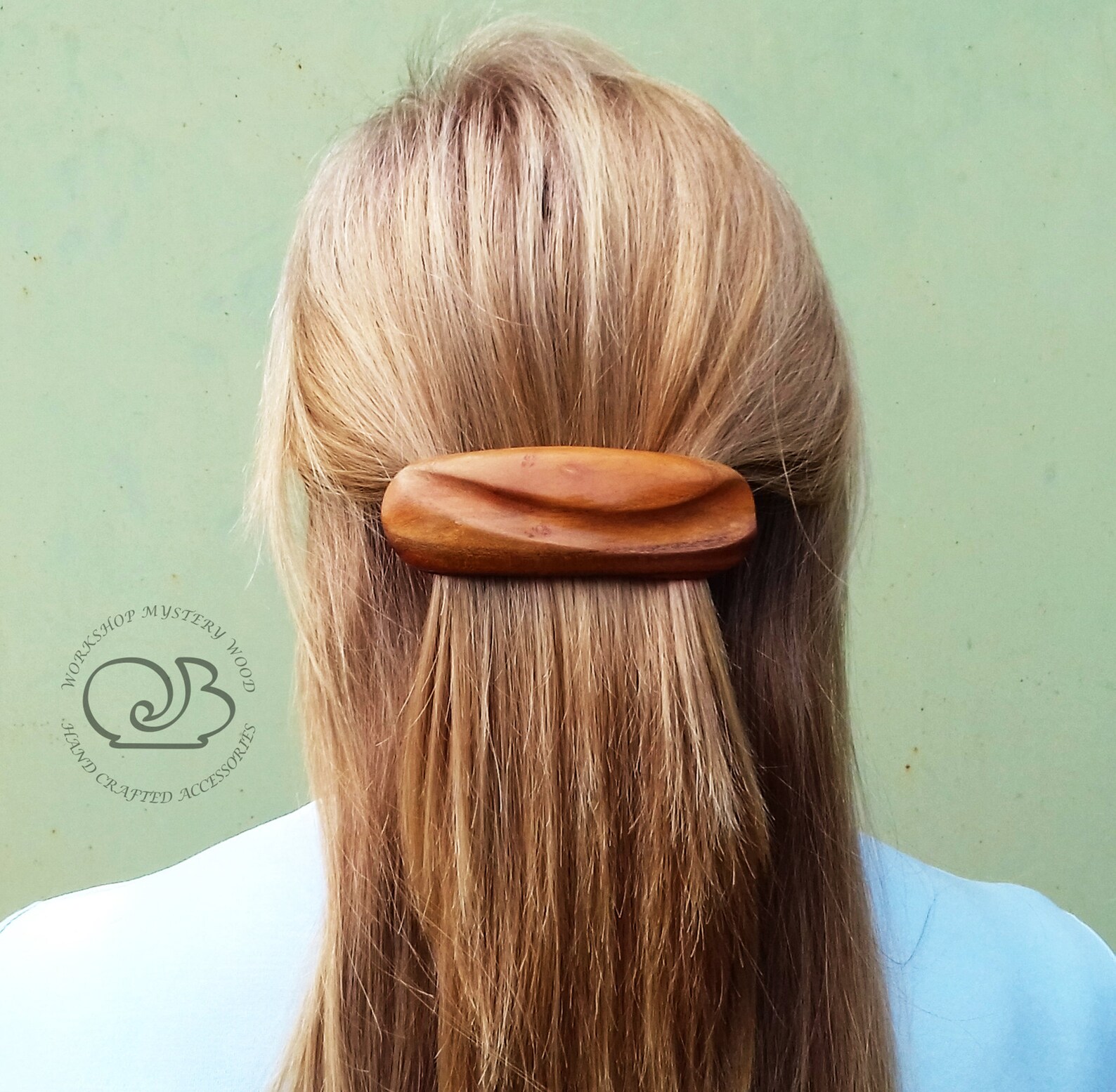 Wooden hair barrette French barrettes for women Hair barrette Etsy