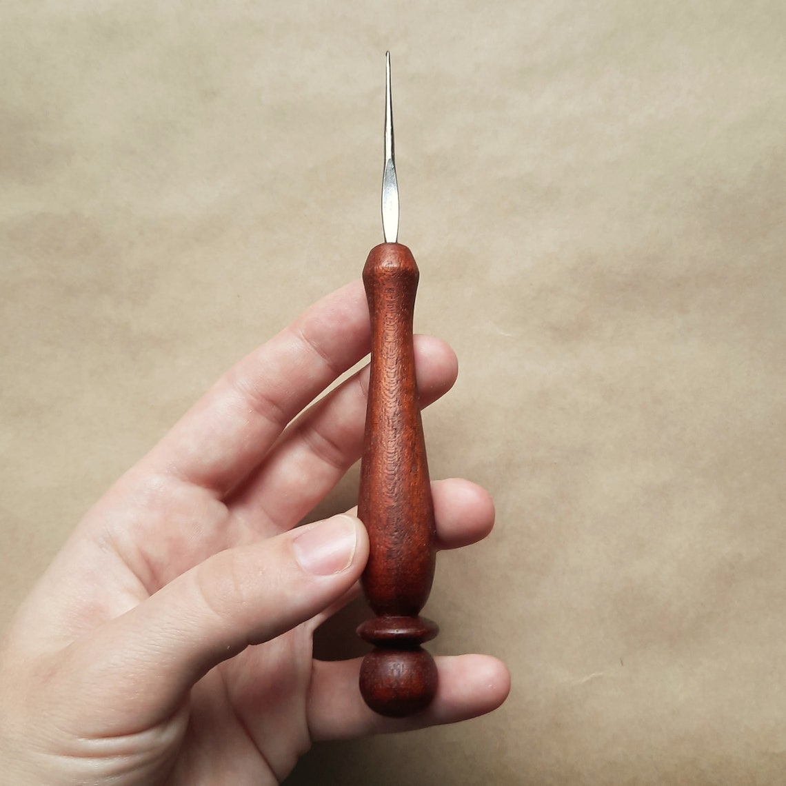 Steel crochet hooks with wooden handle Crochet hooks handmade Etsy