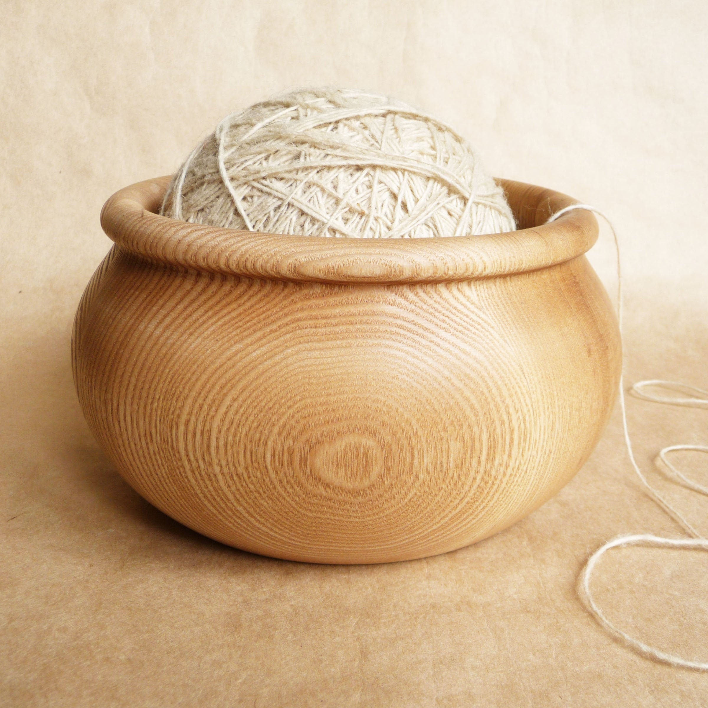 Wooden yarn bowl Crochet bowl Carved wood bowl Knitting bowl Etsy