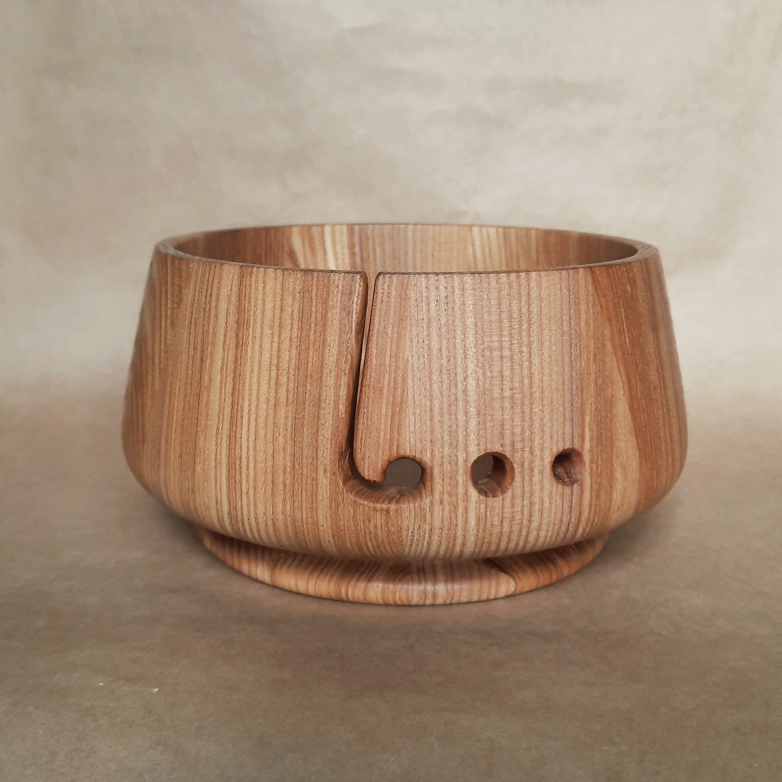 Yarn bowl wood large Yarn ball holder bowl Knitting bowls for Etsy