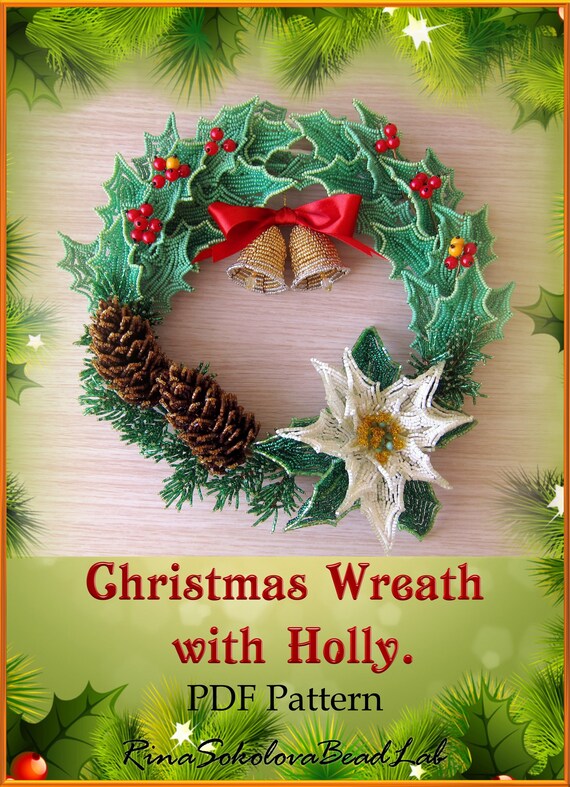 beaded wreath pattern