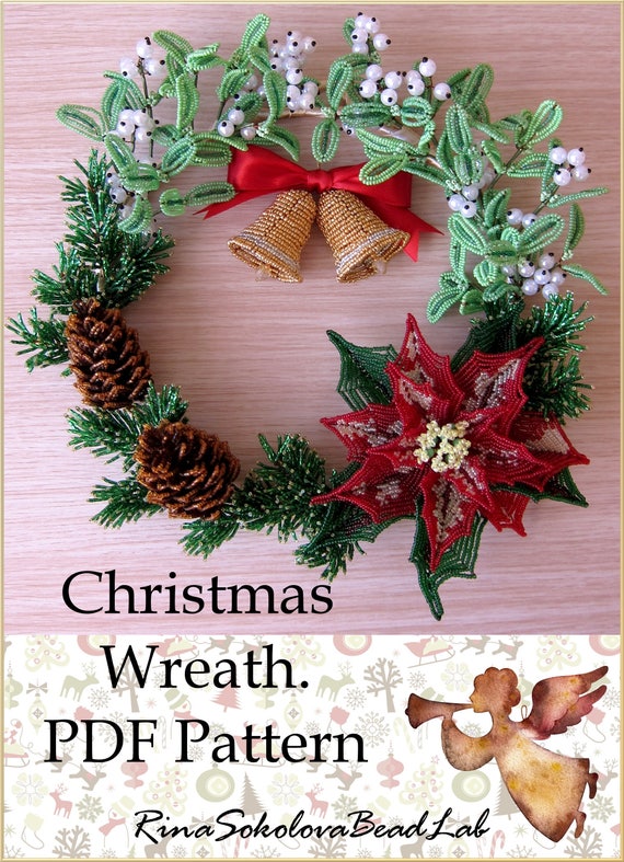 beaded wreath pattern