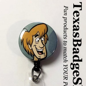 Scooby-Doo Character Lanyard Retractable Reel Badge ID Card Holder