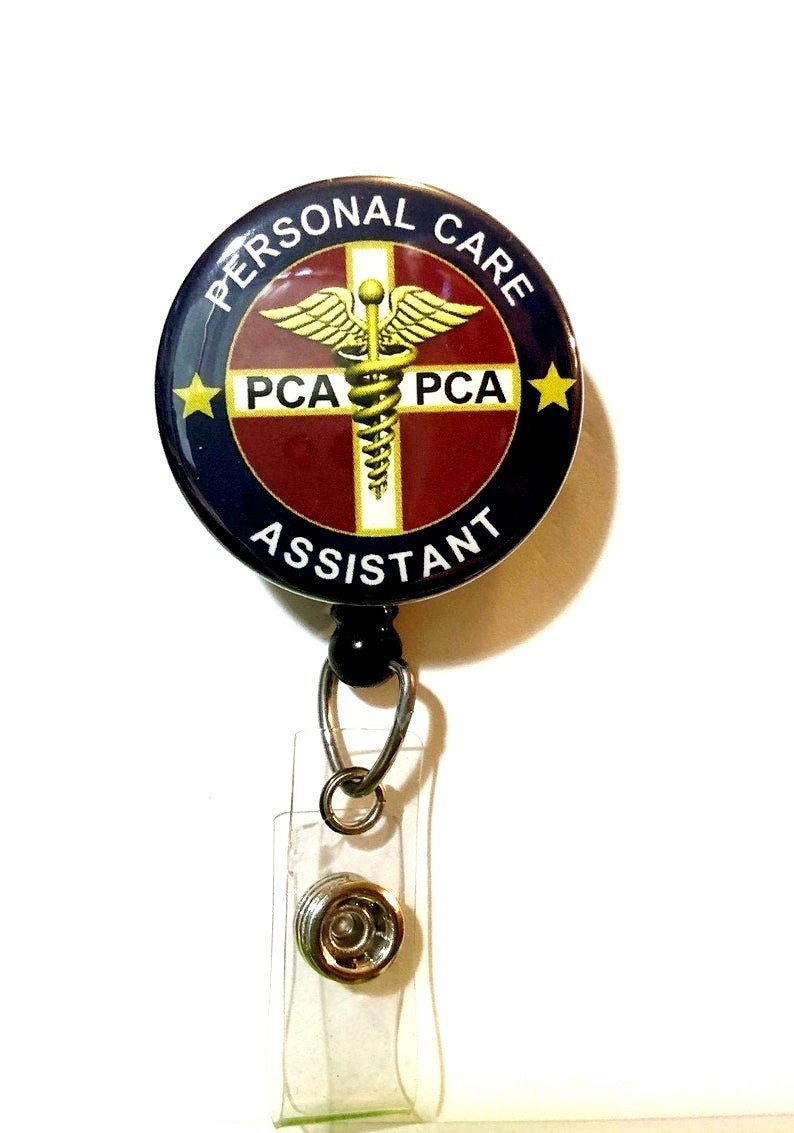 PCA Personal Care Assistant Classic Styling Retractable ID Etsy Pca personal care assistant classic styling retractable id etsy
