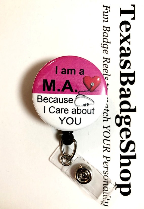 MA Medical Assistant, Color: Magenta/white I'm a M.A. Because I