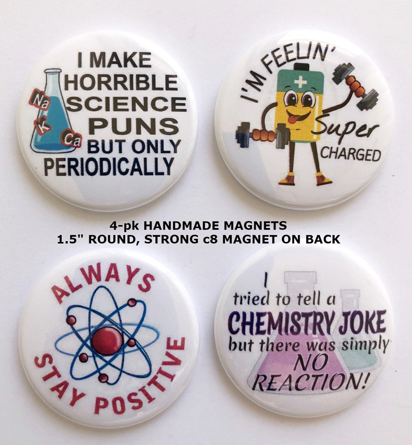  Gift for Baker Baking Magnets Puns 2.5 x 3.5 : Handmade Products