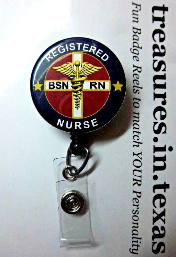 Retractable Gold Silver Badge Reel for Staff Nurse ID Holders Name