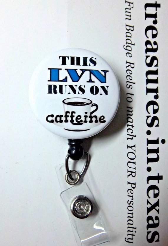 This LVN Licensed Vocational Nurse Runs on Caffeine White 