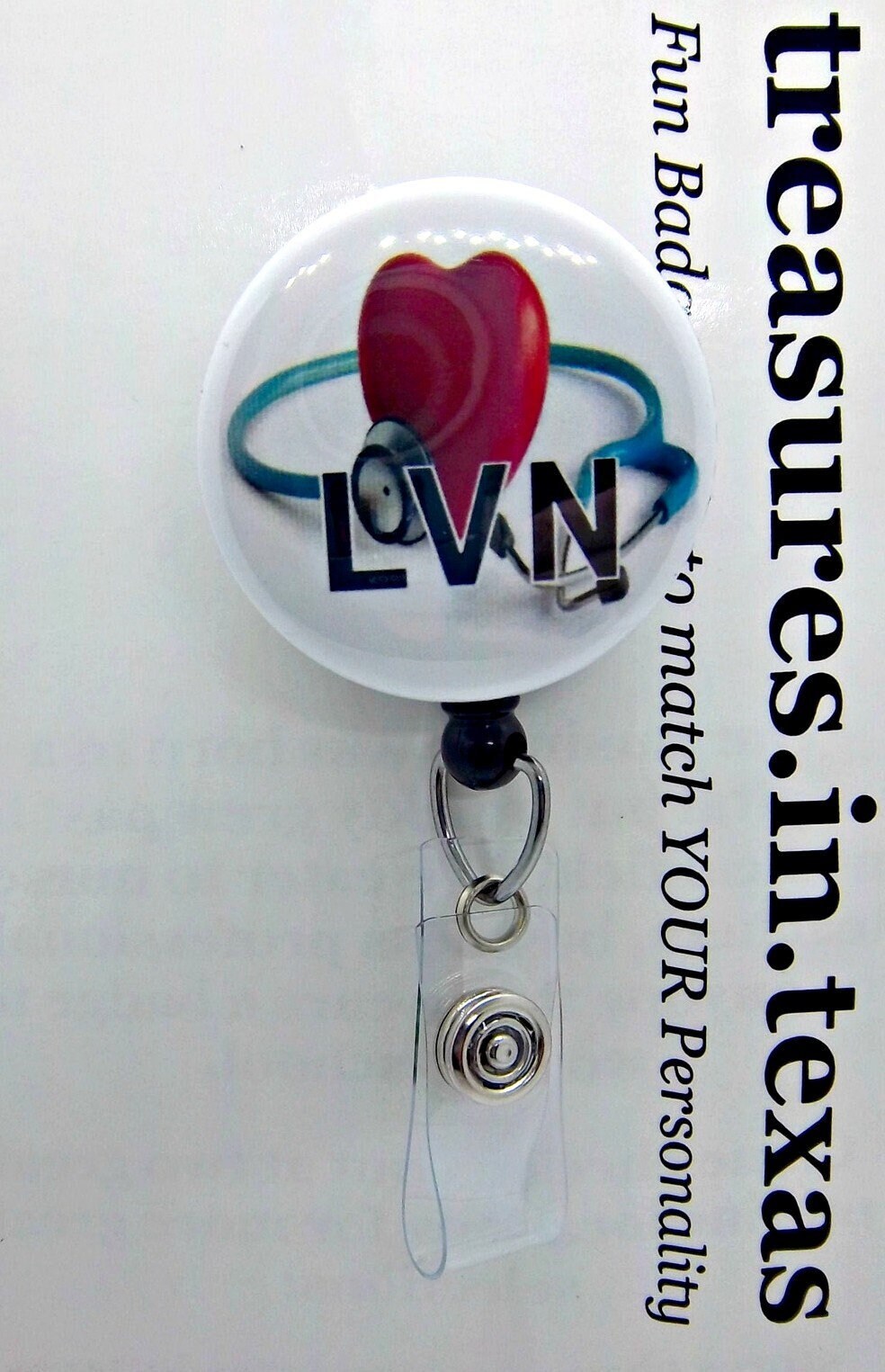LVN Licensed Vocational Nurse Mixed Media Red Heart With 