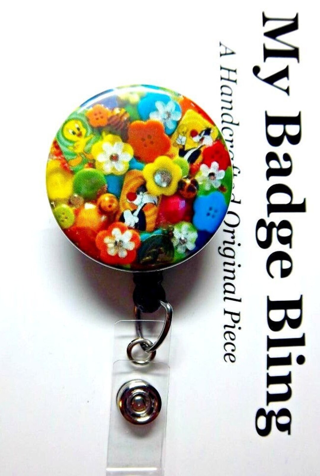 Sylvester the Cat & Tweety Bird Bold Colorful FLOWERS Artistic ...