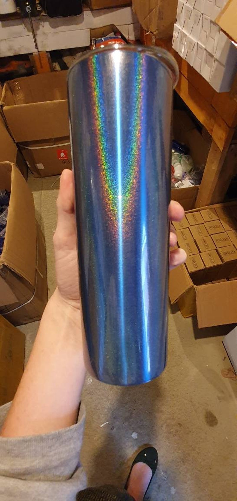 Sublimation coated 20oz stainless steel holographic tumblers Etsy