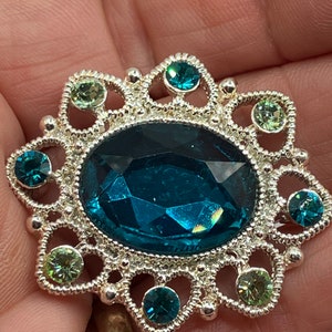 Teal Brooch Etsy UK