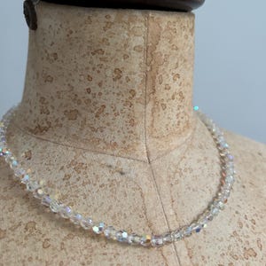 vintage Aurora Borealis crystal necklace