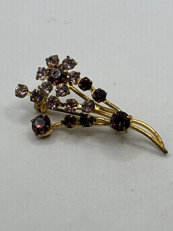 Pot Metal Brooch 1920's Paste Stones - Etsy
