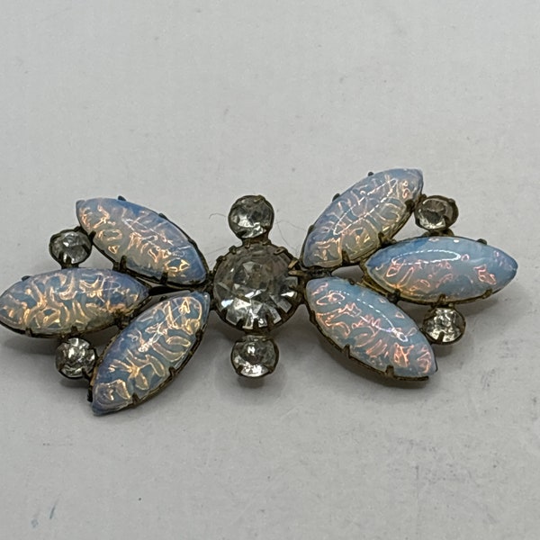 Vintage faux opal brooch