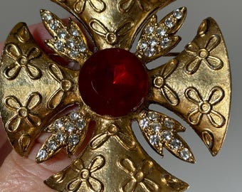 【超美品】FLORENZAヴィンテージ  1950-1960年代　ブローチ 60s Florenza Brooch - Etsy