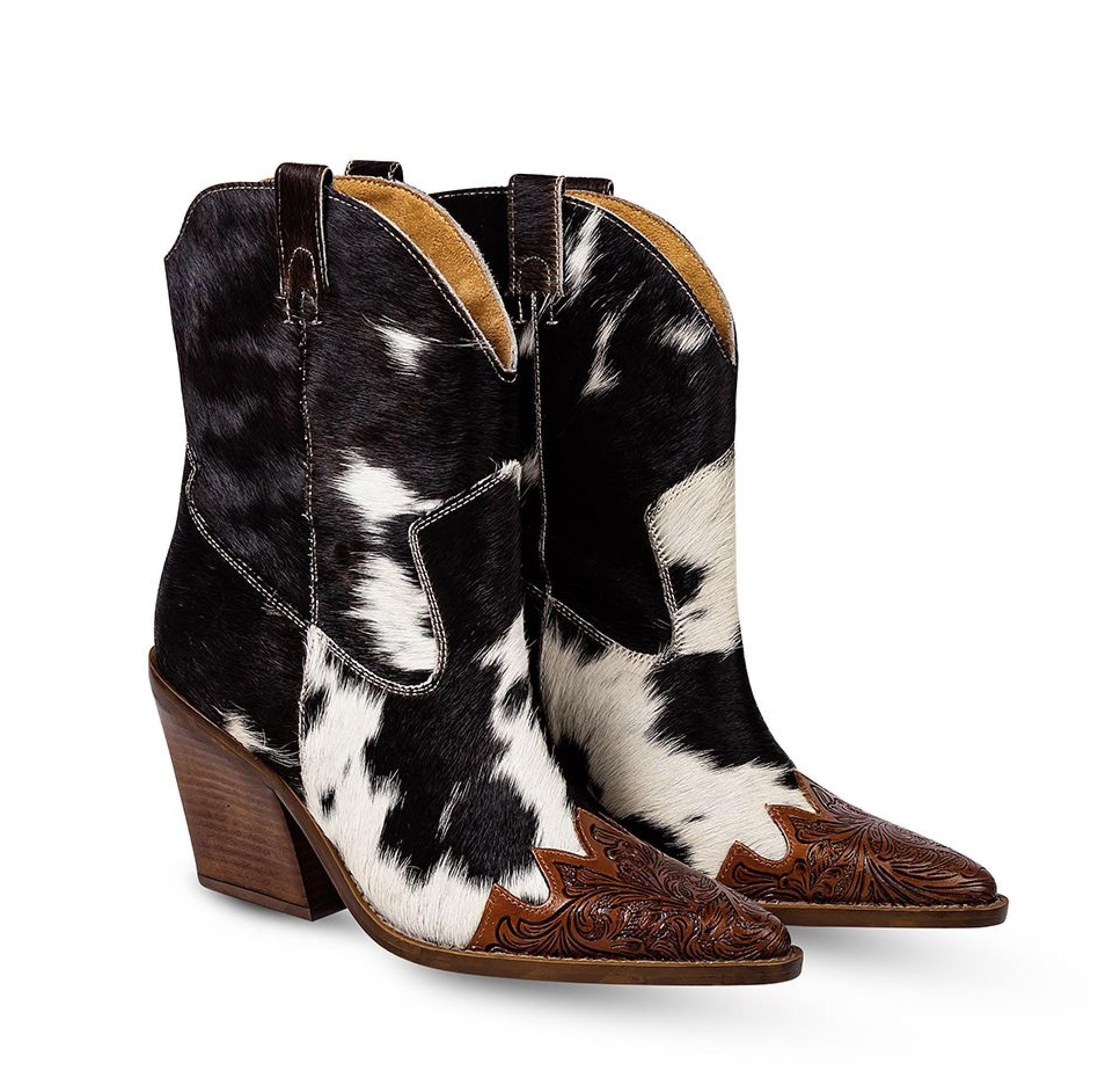 Flossie Hair-On Hide Hand-Made Boots