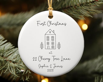 New Home Christmas Ornament, First Christmas at New Home, New Home Gift, Christmas Tree Decoration, Gifts for Couples, Housewarming gift