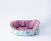 Sea Creature Print Fleece Guinea Pig Cosy Cup - Hedgehog Cosy Cup - Fleece Cage Accessories - Cute Pet Bed