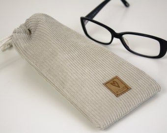 Glasses case / glasses bag / storage for glasses made of cord