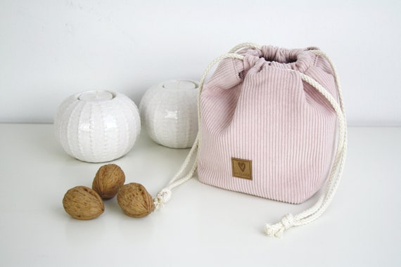 Projektbeutel für kleinere Handarbeiten / Geschenkbeutel / Reisbeutel / Sockentasche / Utensilo / Strickbeutel / Ricebag / Handarbeitstasche