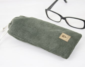 Glasses case / glasses bag / storage for glasses made of cord