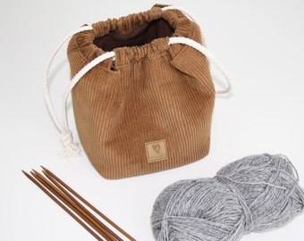 Project bag for smaller handicrafts / gift bag / rice bag / sock bag / utensil / knitting bag / rice bag / handicraft bag