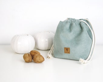 Project bag for smaller handicrafts / gift bag / rice bag / sock bag / utensil / knitting bag / rice bag / handicraft bag