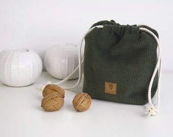 Project bag for smaller handicrafts / gift bag / rice bag / sock bag / utensil / knitting bag / rice bag / handicraft bag