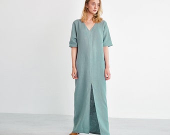 FLORENCE Long Linen Dress / Maxi Summer Dress