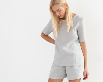 PALMER Linen Tee Shirt / Linen Top