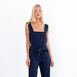 Denim culotte jumpsuit hotsell