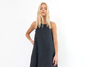 LILY Linen Shift Dress  / Sleeveless Linen Summer Dress