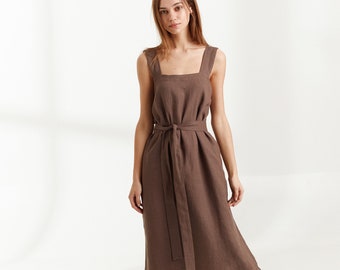 ELLIDY Linen Dress / Strap Summer Dress