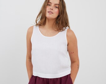Linen Tank Top CALI / Ladies Linen Shirts