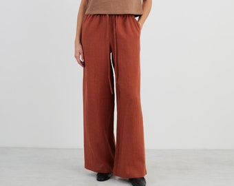 Linen Palazzo Pants LUCAS