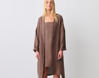 NORA Linen Coat / Handmade Linen Clothing For Women