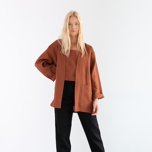 Ready to ship / SELBY Linen Jacket for Women / Linen Blazer / Linen Kimono